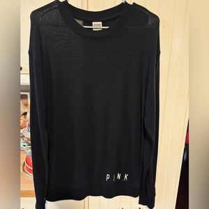 Victoria’s Secret PINK Knit Sheer Crewneck Sweater